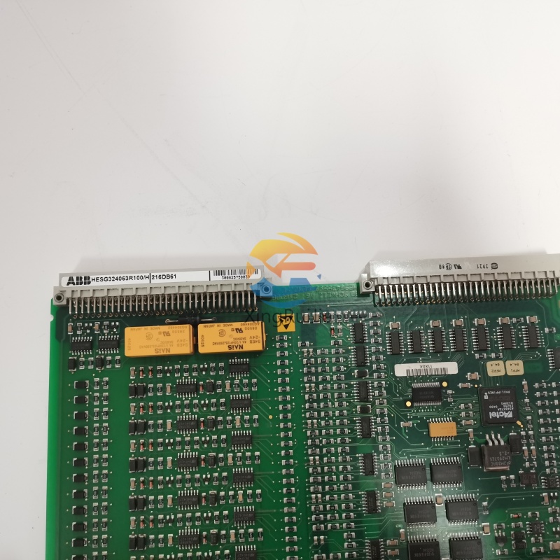 Image: The ABB 216DB61 HESG324063R100/H digital output module for S900 I/O systems.