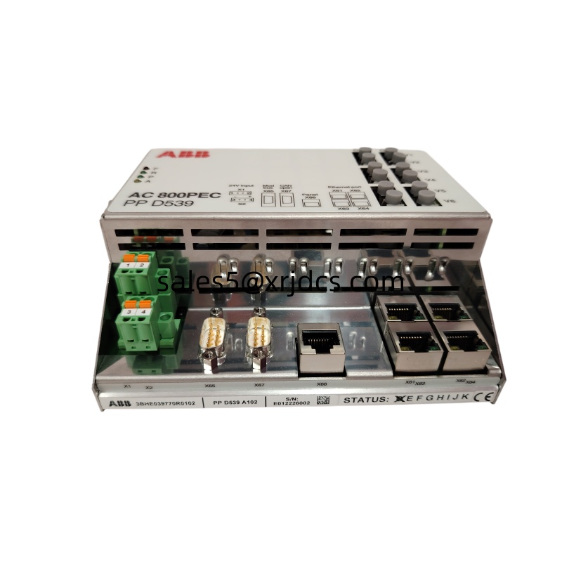 The ABB 3BHE039770R0102 PPD539A102 controller excels in a wide range of industrial applications: